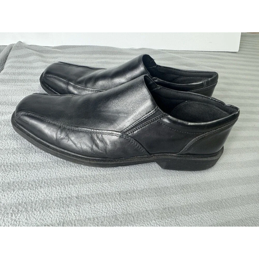 Nunn Bush Men’s Black Leather Slip-On Dress Shoes Size 12M